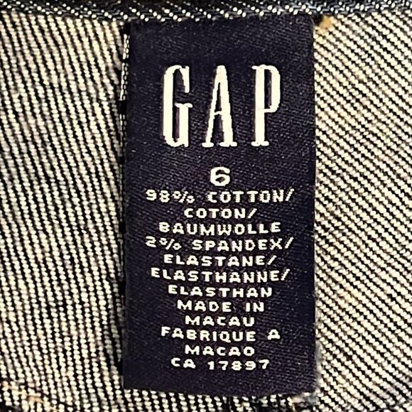 Gap‎ Blue Denim Knee Length Skirt Size 6 - Picture 9 of 10